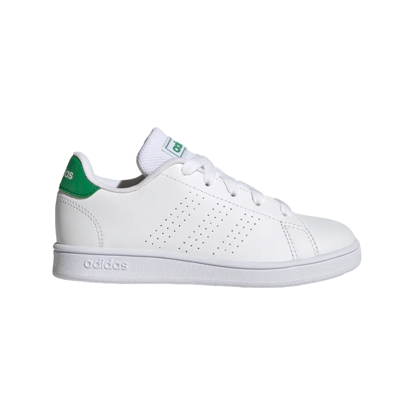Adidas sneakers unisex da ragazzi Advantage K GY6995 white-green