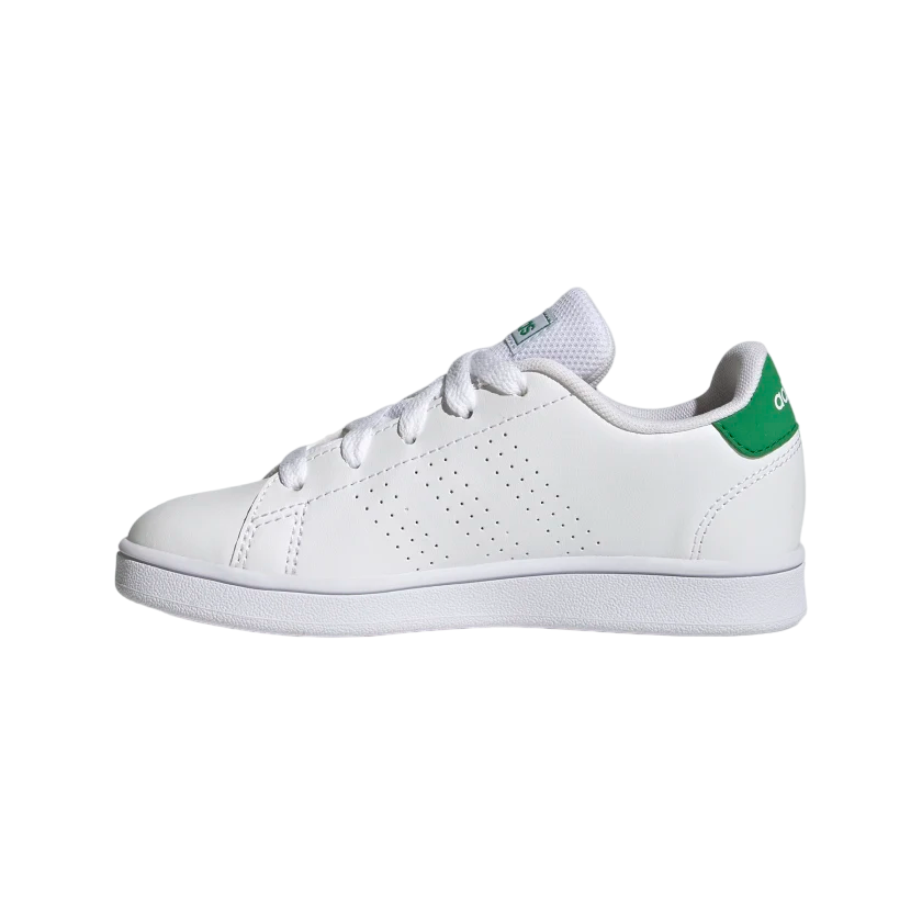 Adidas sneakers unisex da ragazzi Advantage K GY6995 white-green