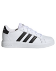 Adidas scarpa sneakers da ragazzi Grand Court 2.0 K GW6511 bianco nero
