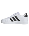 Adidas scarpa sneakers da ragazzi Grand Court 2.0 K GW6511 bianco nero