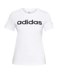 Adidas T-shirt da donna manica corta W Lin T GL0568 white