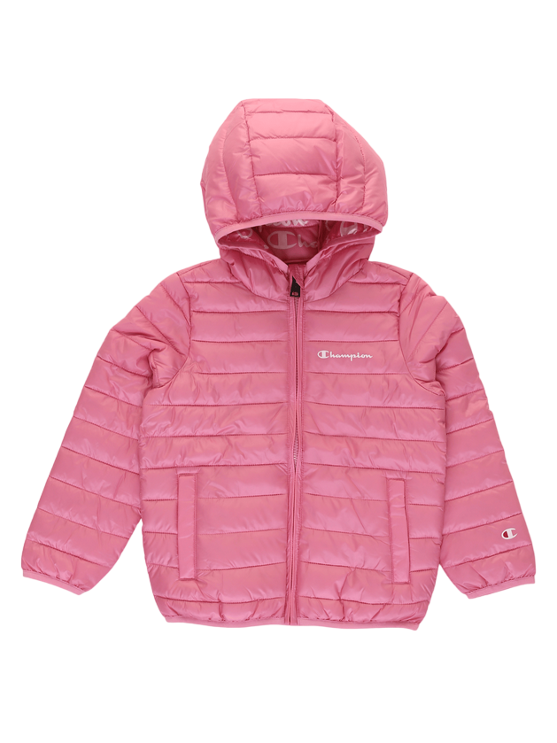 Champion giacca leggera da ragazzo con cappuccio Legacy Outdoor Light Hooded 306485 PS074 SPK pink