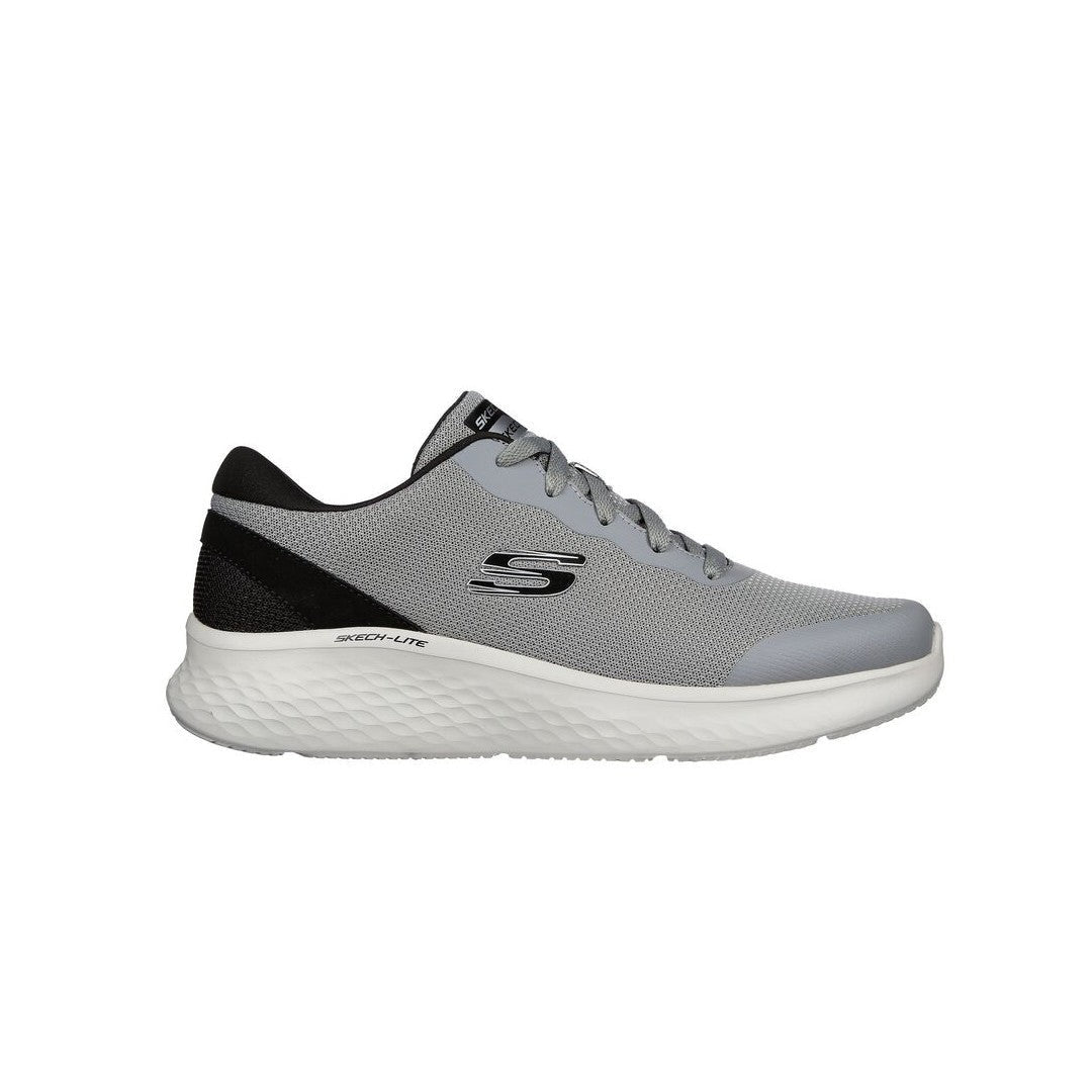 Skechers Skech-Lite Pro Clear Rush 232591/GYBK scarpe walking uomo grigio-nero con Memory Foam, vista laterale