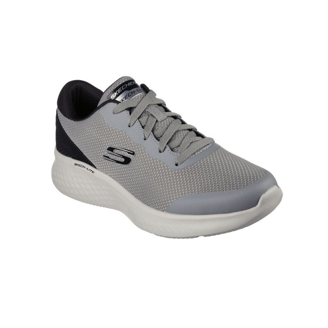 Skechers Skech-Lite Pro Clear Rush 232591/GYBK scarpe walking uomo grigio-nero con Memory Foam, vista frontale