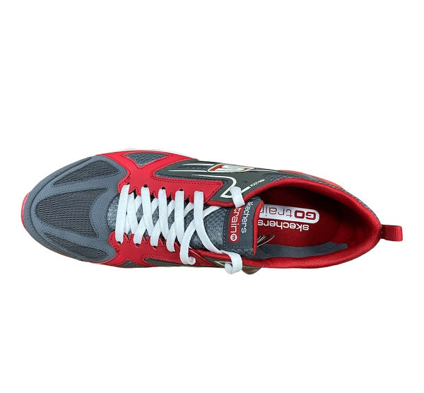 Skechers da ginnastica da uomo Go Train 53503 CCRD rosso grigio