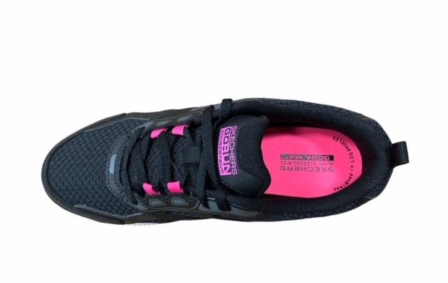 Skechers scarpa da corsa da donna Go Run Consistent 128075/BKPK nero rosa