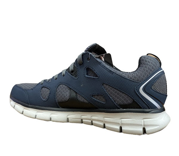 Skechers scarpa da ginnastica da uomo Synergy Gridiron 51197 NVGY blu-grigio