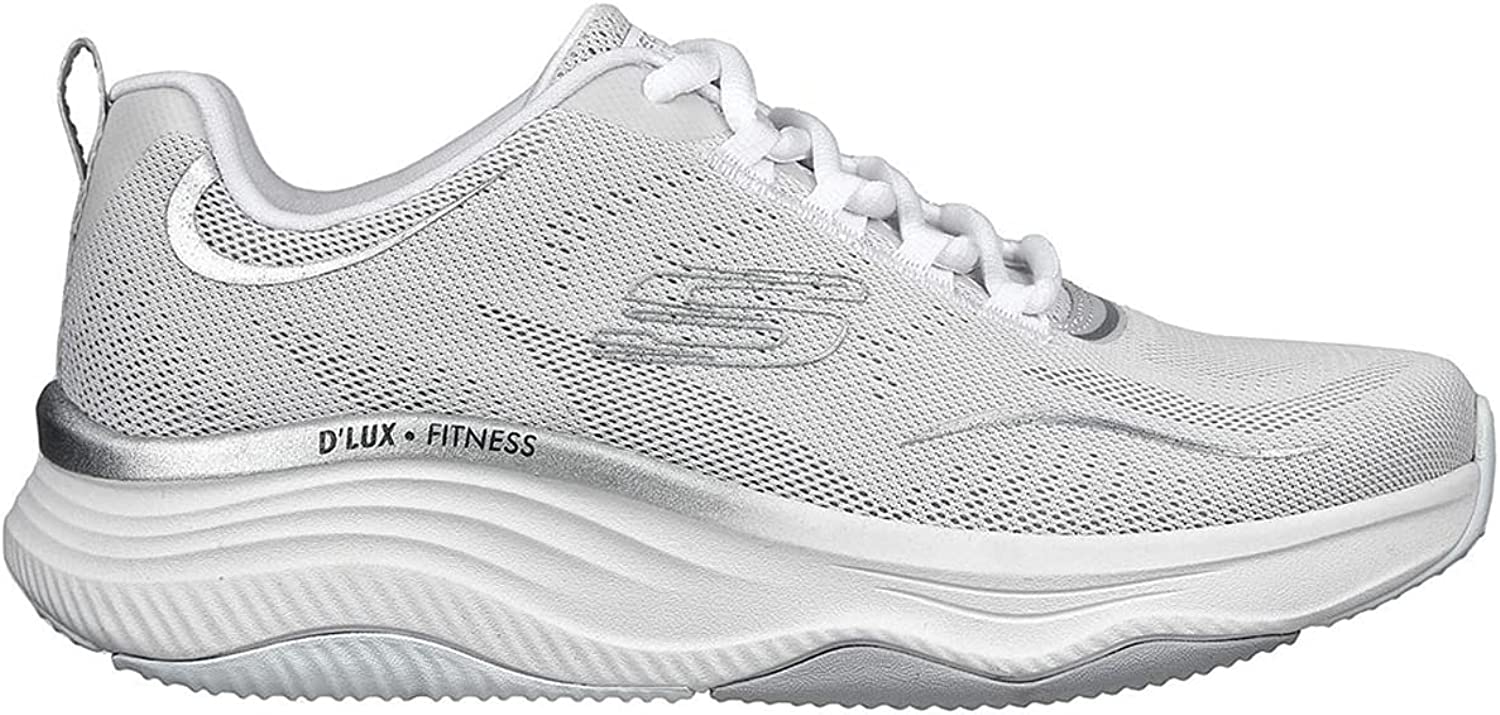  Skechers scarpa da palestra D'Lux Fitness Pure Glam 149837/WSL bianco argento