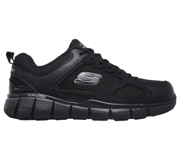 Skechers scarpa da uomo antinfortunistica Telfin Sanphet 77152EC/BLK black