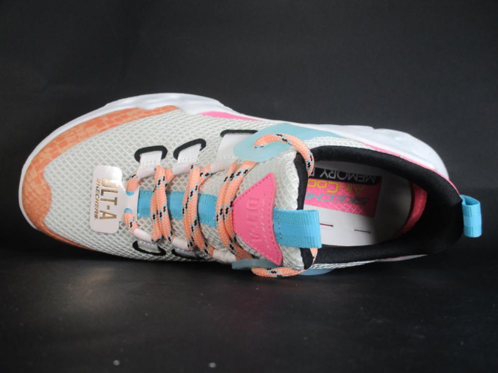 Skechers scarpa fitness da donna DLT-a True Summer 12944 WPKB bianco-rosa-grigio 5