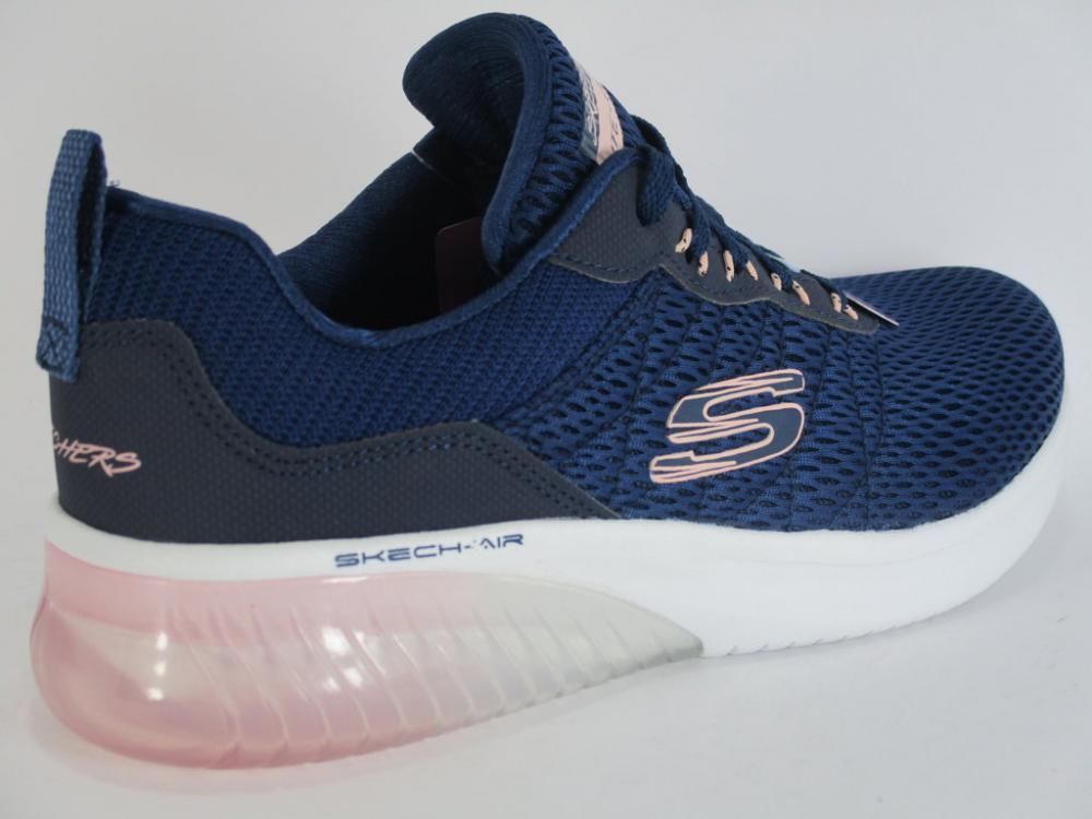 Skechers scarpa fitness da donna Skech Air Ultra Flex 13290 NVPK navy 6