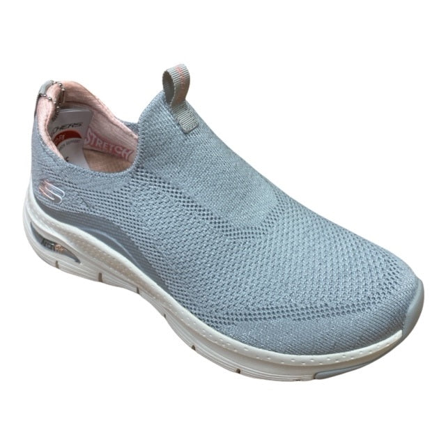 Skechers scarpa sneakers da donna Arch Fit Keep IT UP 149415/LGPK grigio chiaro-rosa