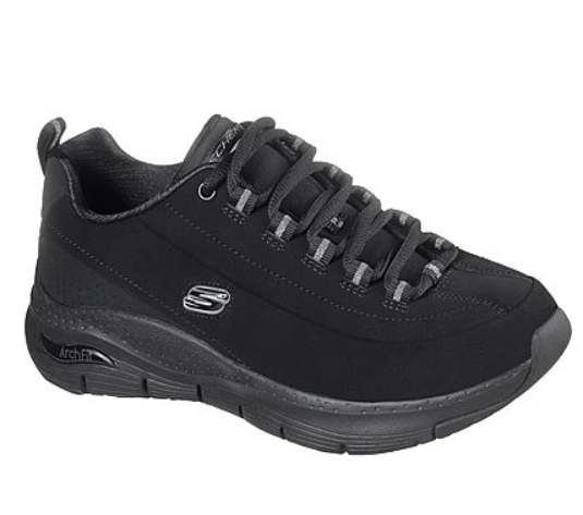 Skechers scarpa sneakers da donna Arch Fit Metro Skyline 149147 BBK nero