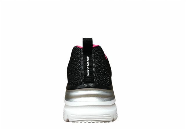 Skechers scarpa sneakers da donna Fashion Fit Bold Boundaries 12719 BKHP nero rosa 3