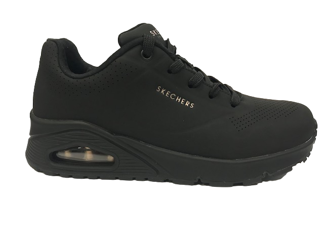Skechers scarpa sneakers da donna Uno Stand On Air 73690BBK nero