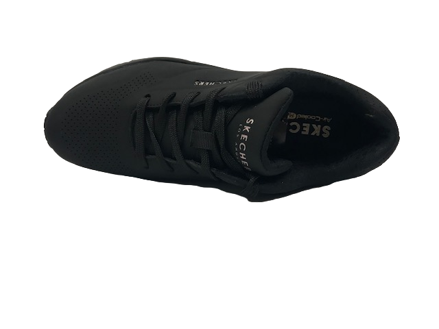 Skechers scarpa sneakers da donna Uno Stand On Air 73690BBK nero