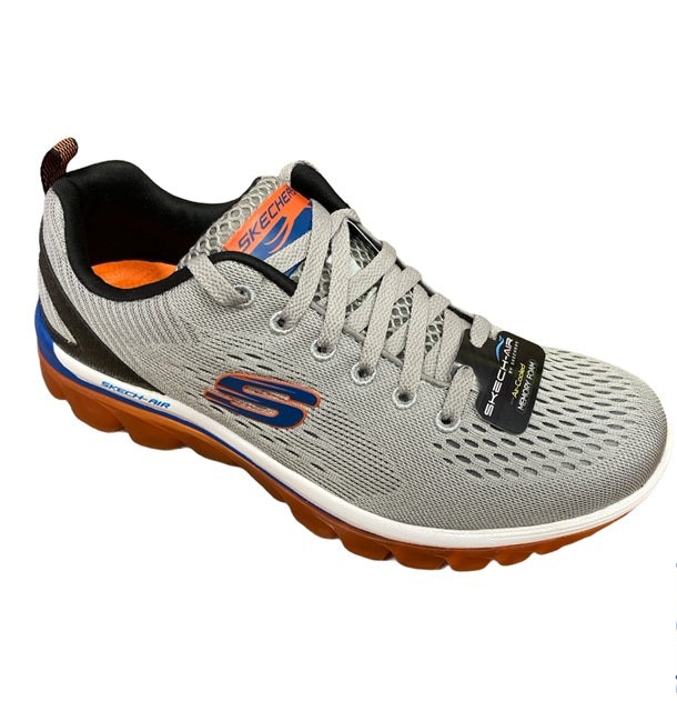 Skechers scarpa sportiva da uomo Skech Air 2.0 Zero Gravity 51472 LGOR grigio-arancio