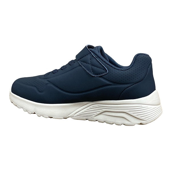 Skechers sneakers da ragazzi con laccio elastico e velcro Uno Lite Vendox 403695L/NVY blu laterale interno