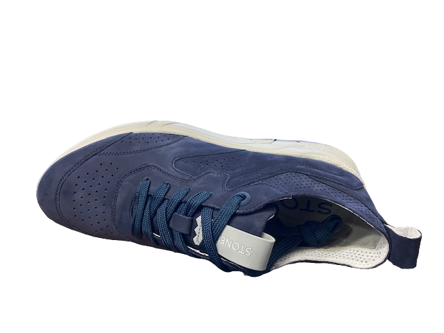 Stonefly Scarpa casual da uomo Action 23 Nabuk 219175 03G blu notte 3