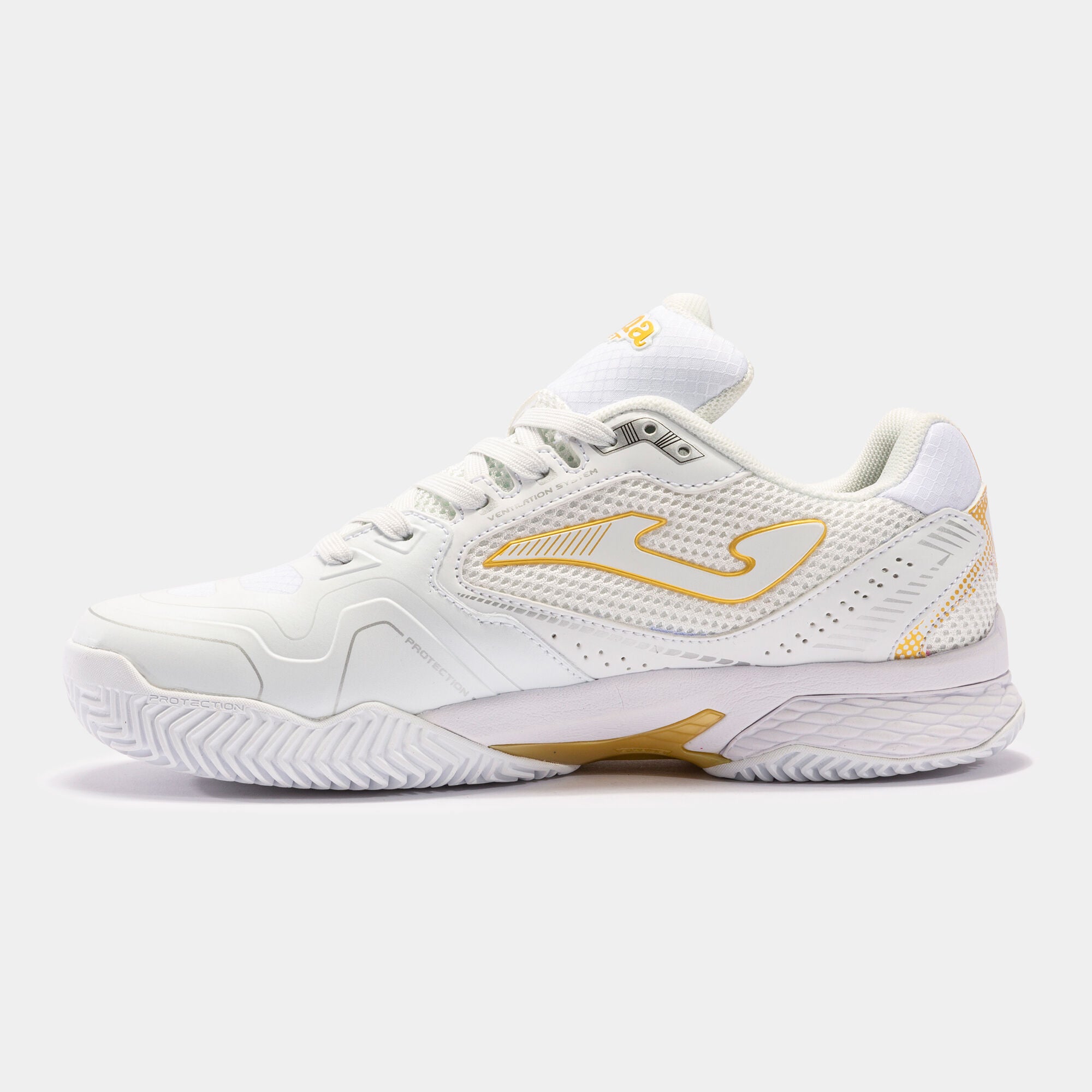 Joma scarpa da tennis da donna Set 2202 bianco-oro