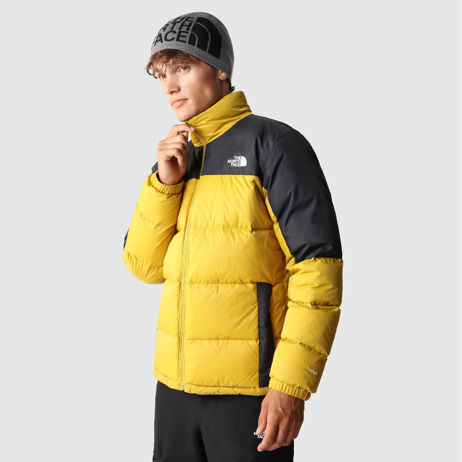 The North Face Piumino Diablo NF0A4M9J81U Mineral Gold – Piumino uomo, caldo, outdoor, antivento, nero-oro