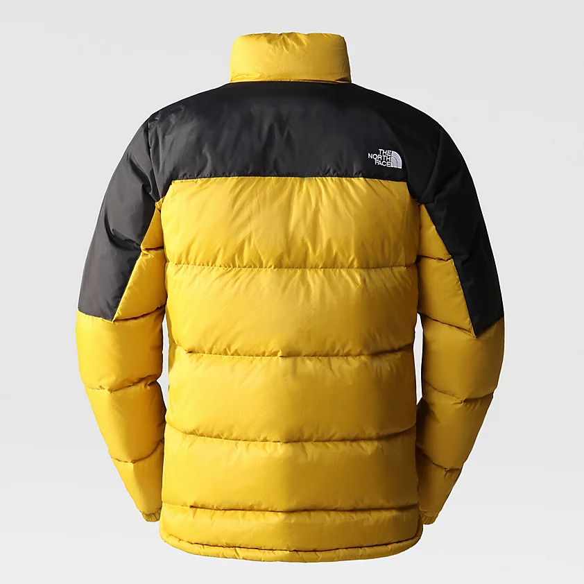 The North Face Piumino Diablo NF0A4M9J81U Mineral Gold – Piumino uomo, caldo, outdoor, antivento, nero-oro dietro logo