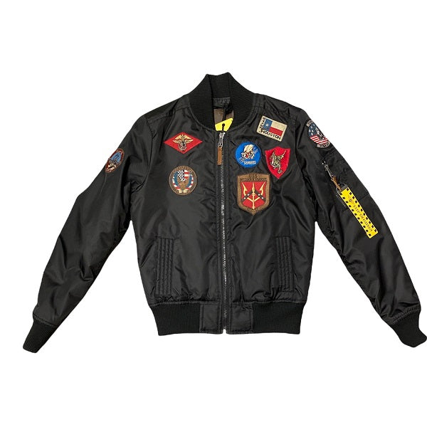 Top Gun giubbotto Bomber da donna Hollywood 51678 52387 199 nero fronte