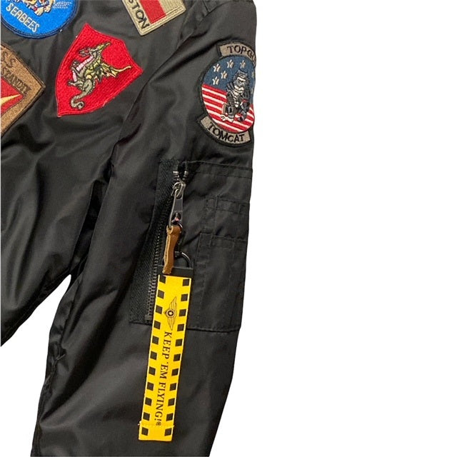 Top Gun giubbotto Bomber da donna Hollywood 51678 52387 199 nero particolare2