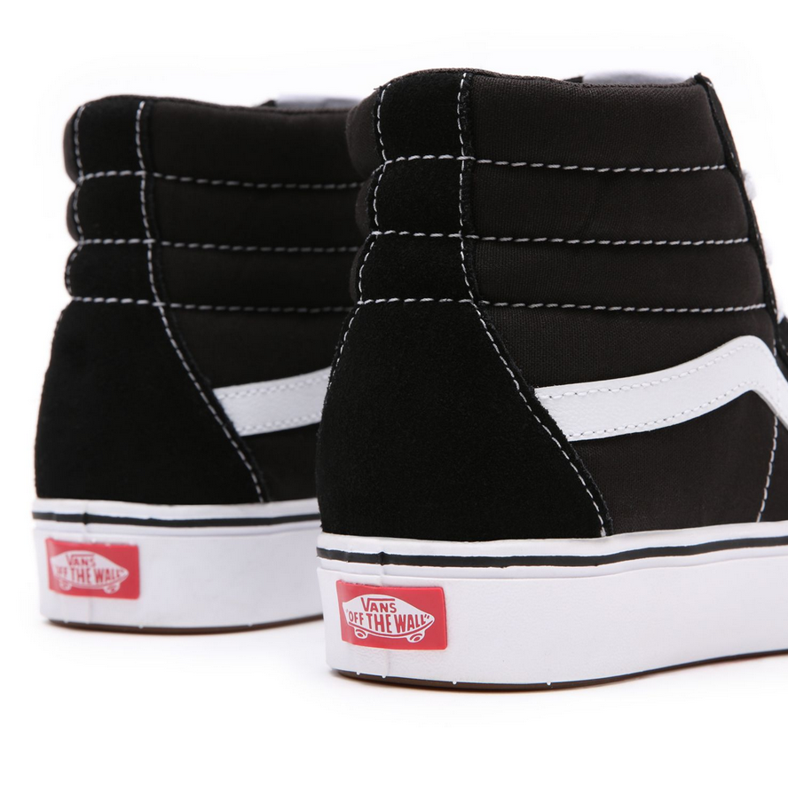 Vans Comfycush SK8-Hi VN0A3WMBVNE1 Nero Bianco Sneakers Mid vista coppia talloni