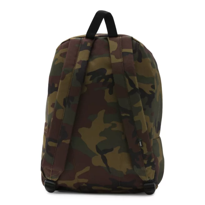 Zaino Vans OLD SKOOL IIII BACKPACK classic camo - dettaglio spallacci imbottiti e stampa mimetica