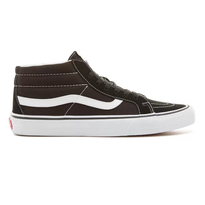 Vans scarpa sneakers alta in tela e camoscio SK8-Mid Reissue VN0A391F6BT nero