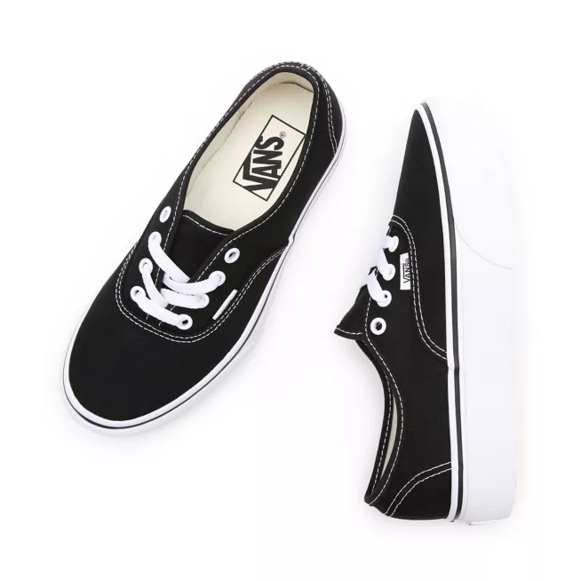 Vans scarpa sneakers con zeppa da donna Authentic Platform VN0A3AV8BLK nero