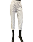 Griffai pantalone 5 tasche in bull da donna DGP3710 bianco