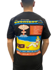 Doomsday T-shirt da uomo con stampa Teletex black
