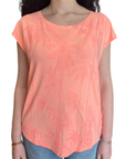Lotto maglietta manica corta da donna Tee Palm W II 219474 5P2 pesca rosa