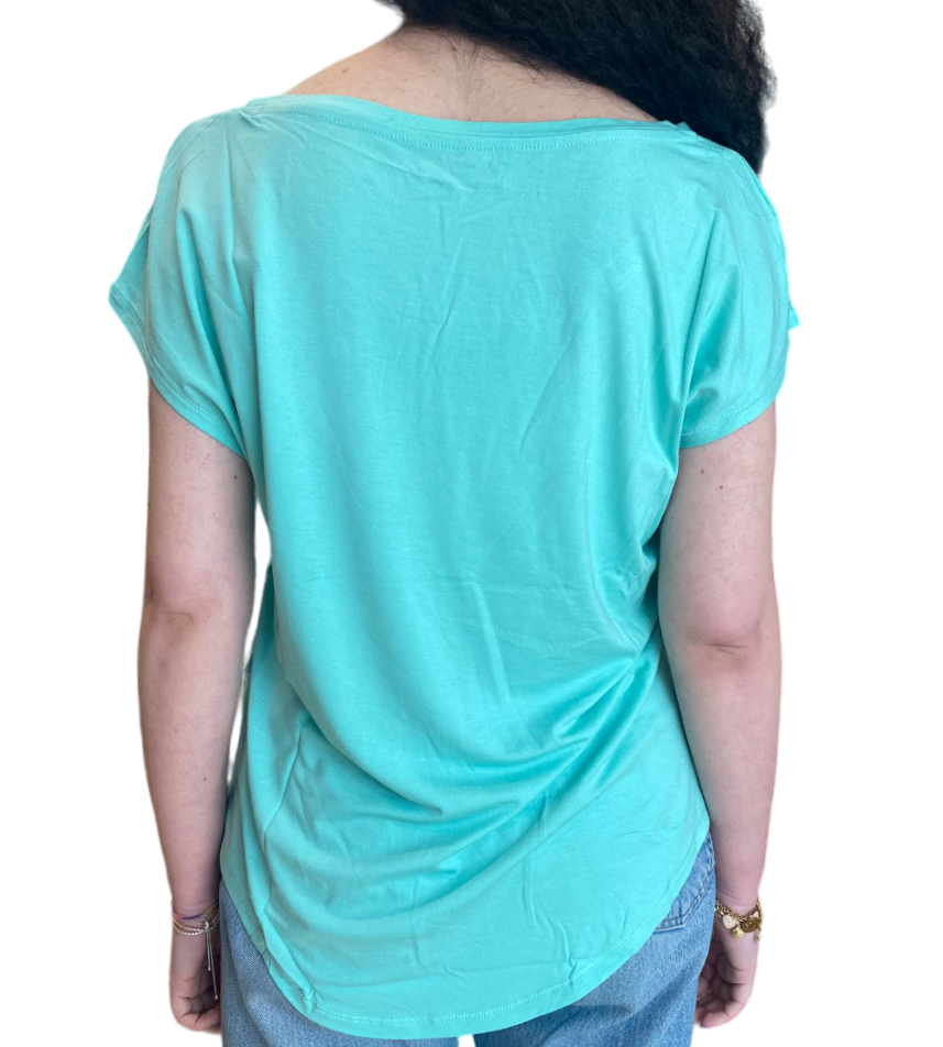 Lotto T-shirt da donna Tee Palm W II 219474 1CZ beach green