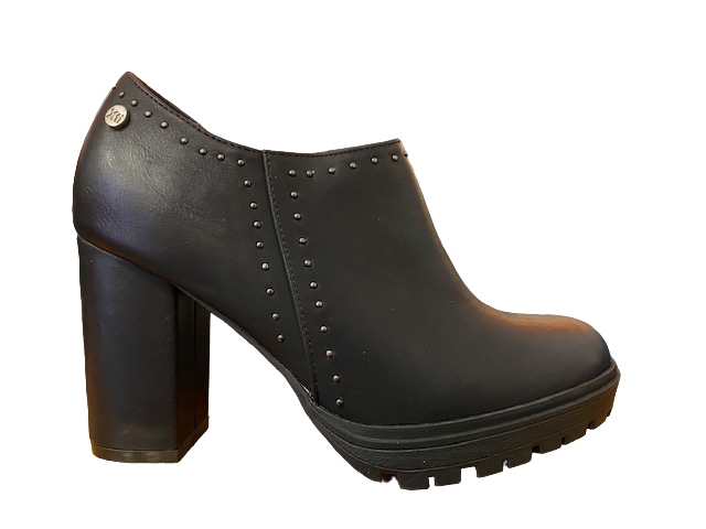 Xti scarpa con tacco da donna Zapato Negro 49554 nero