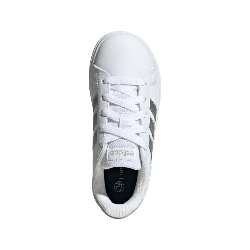 Adidas sneakers retrò tennis da ragazza GW6506 white-silver