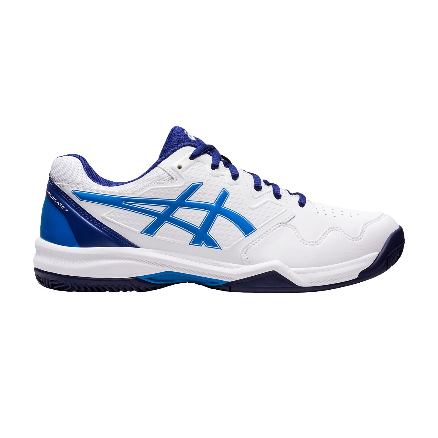Asics scarpa da Tennis da uomo Gel Dedicate 7 1041A223 103 bianco blu