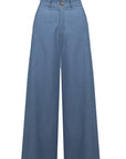 Bomboogie pantalone da donna Wide Leg Chambrey PW7861TCMCD2L denim light blue