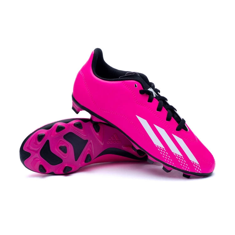 Adidas scarpa da calcio per ragazzi X Speedportal.4 FxG GZ2455 rosa-bianco-nero
