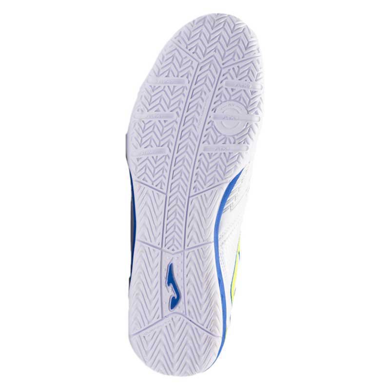 Joma scarpa da calcetto sala indoor Dribling 2302 bianco blu
