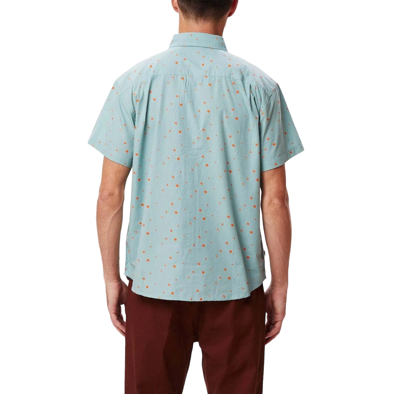Obey Camicia Burst Woven 181210336 Turquoise Tonic Multi