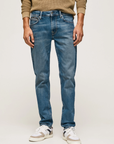 Pepe Jeans Pantalone jeans da uomo slim a vita media Hatch PM206323HP70 denim