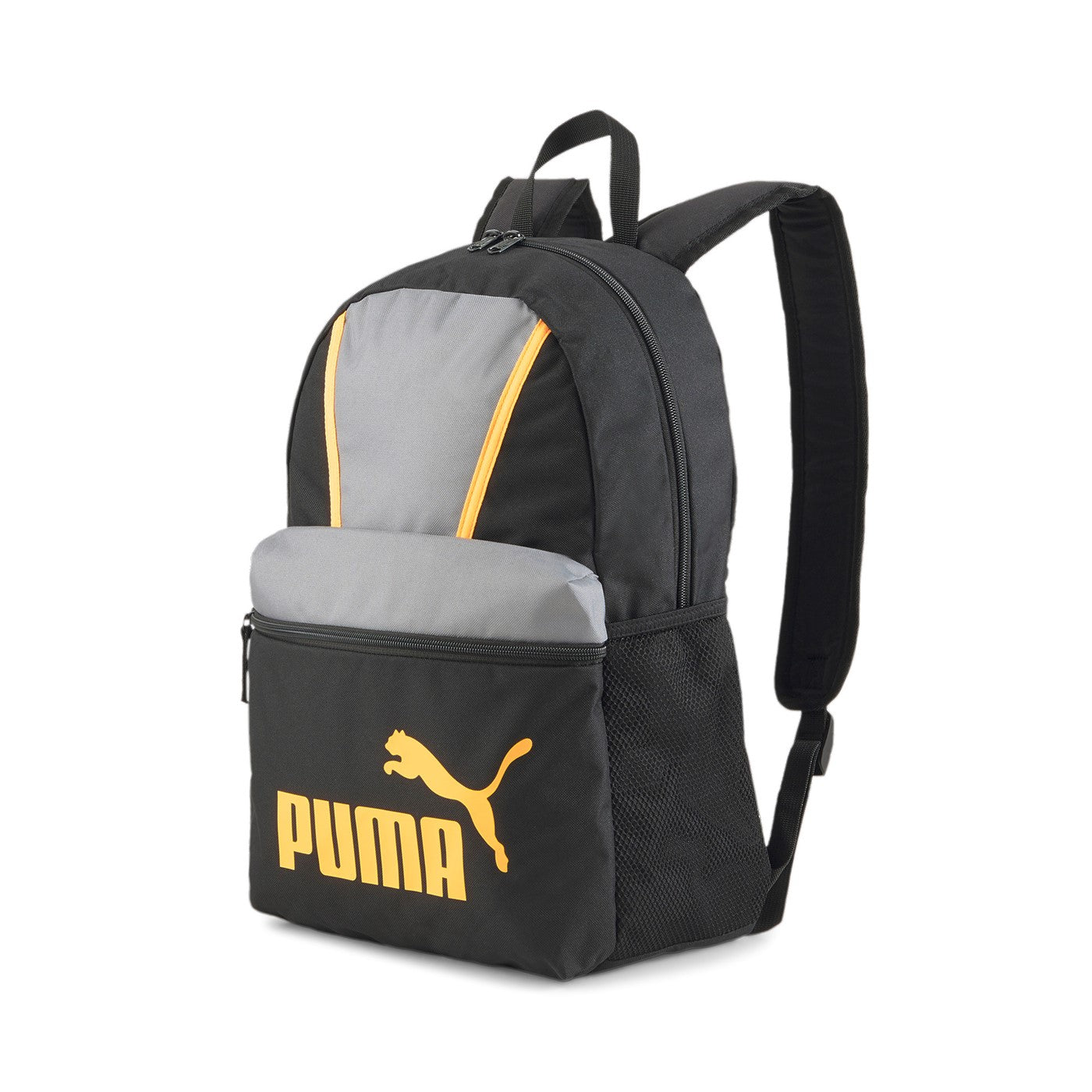 Puma Zaino Phase Blocking Backpack 078962 03 Black-Steel Gray-Tangerine