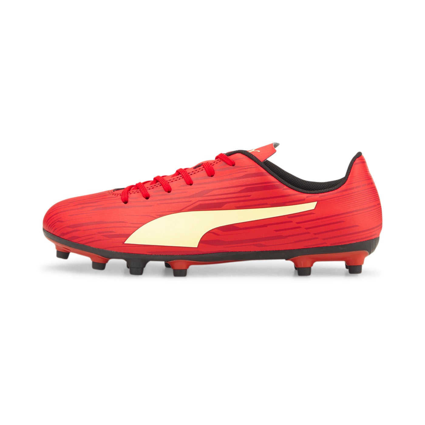 Puma scarpa da calcio da uomo Rapido III FG-AG 106572 07 red-fresh yellow-chili pepper