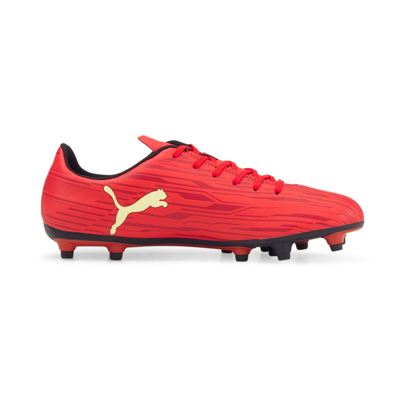 Puma scarpa da calcio da uomo Rapido III FG-AG 106572 07 red-fresh yellow-chili pepper