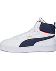 Puma scarpa sneakers alta da uomo Caven Mid 385843 03 bianco-blu-rosso