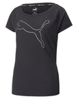 Puma maglietta da donna Train Favorite in cotone Jersey 522420 01 nero