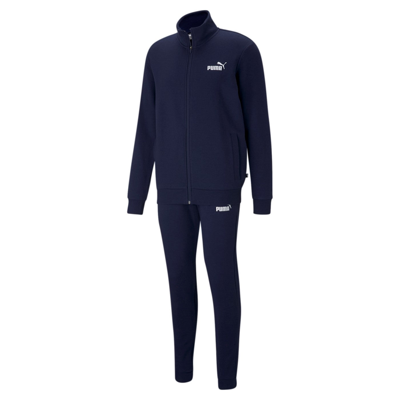 Puma Tuta da uomo in cotone garzato Clean Sweat Suit TR 585840 06 blu